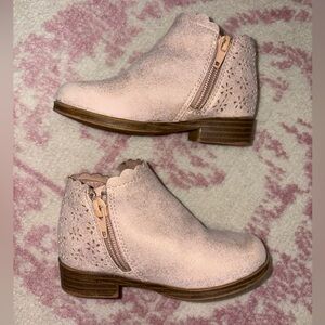 Thereabouts Memory Foam Toddler Girls Pima Flat Heel Booties Size 7